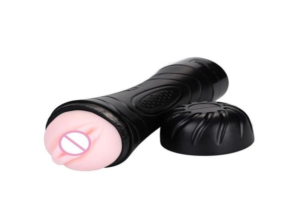 Männlicher Masturbator Vibration Tasche Muschi Real Vagina Oral Masturbation Cup Taschenlampe Form Mann Erwachsener Vagina Sexspielzeug für Männer x8912071