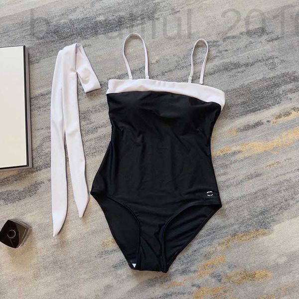 Designer da bagno femminile designer da donna costume da bagno canali di nuoto donna bikini un pezzo designer estivo che fa il bagno in reggiseno outfit all'aperto a due pezzi da spiaggia nvaz