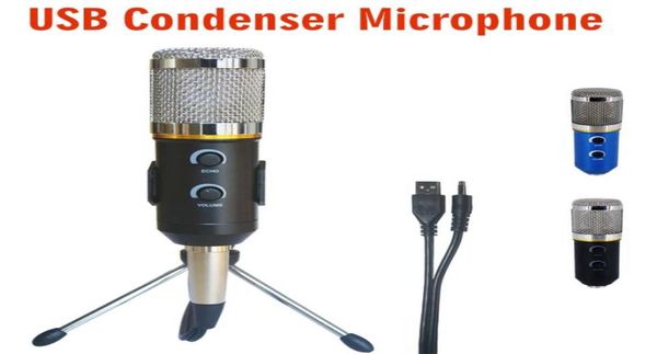 Microfone Micf200TL Microfone Profissional Microfone de Condensador USB para gravação de vídeo Microfone de Rádio Karaokê para PC Computer9635874