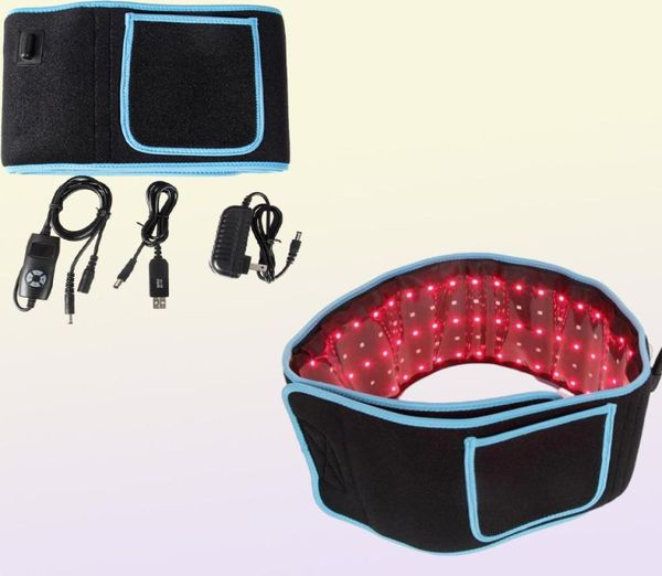 Neuester Körperschlanksgürtel 660 nm 850 nm Schmerzlinderung Fettabbau Infrarot Rot LED -Lichttherapiegeräte Große Pads Wearable Wraps Gürtel1430574