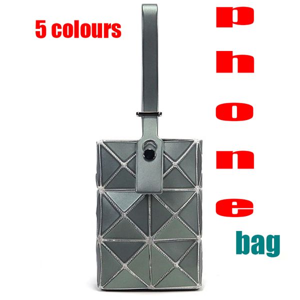 Moda cep telefonu torbaları anahtarlık paketleri tasarımcı geometrik iPhone Samsung huawei telefon çantaları unisex moda rhombic poşet fit 15 14 13 12 Promax Plus