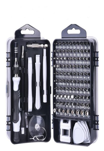 115 in 1 Mobiltelefonreparaturwerkzeugen Beutel Disassemble ScrewDriver Set Toolkit für verschiedene Mobiltelefone Laptop PC5435688