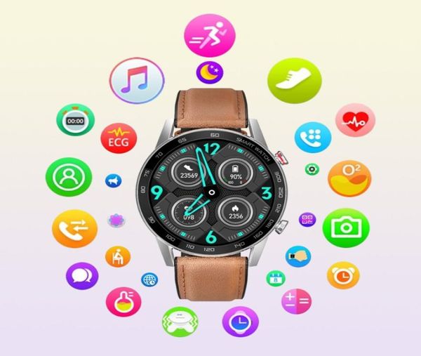 DT95 Sport Business Smart Watch Bluetooth Call Bluetooth IP68 ECG impermeabile ECG Schermata della pressione sanguigna Sleep Sleep Sleep Smartwatch PK Xiao3037246