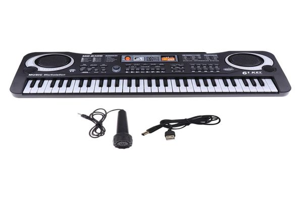 61 Chaves Música digital Teclado Electronic Teclado Piano elétrico Crianças Crianças Presente Escola Ensino de Música Kit6191227