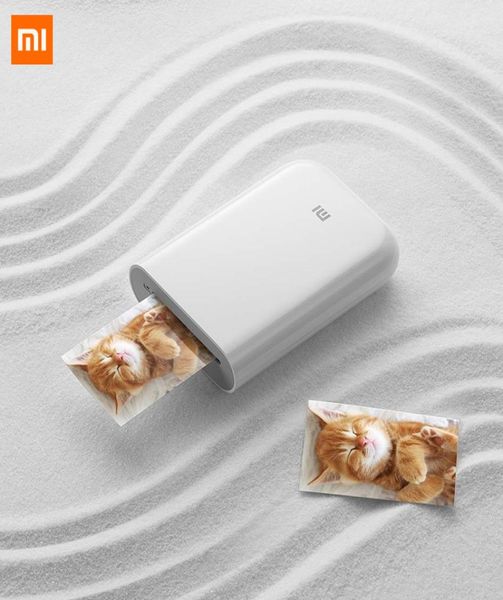 Xiaomi Mijia AR impressora 300dpi Portable PO MINI bolso com DIY Compartilhar 500mAh Impressora de impressão de impressora de bolso Trabalho com mijia5579247