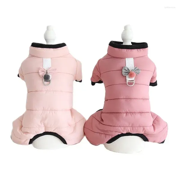 Hundekleidung Winter Jumpsuit für kleine Hunde wasserresistente Jacke warmer D-Ring Welpe Teddy Kleidung XS S M L XL