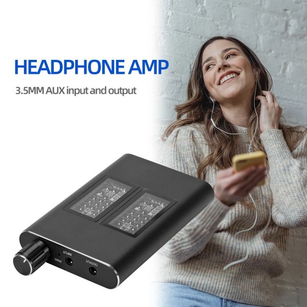 Amplificatori amplificatore cuffia clasta mini amplificatore audio amplificatore hifi auricolare amplificatore audio con cavo jack da 3,5 mm per lettore musicale