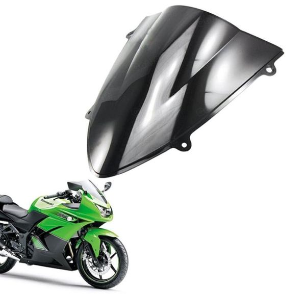 Windshield de pára -brisa de bolhas duplas ABS para Kawasaki Ninja 250R Ex250 2008 2009 2010 2012 20124824589