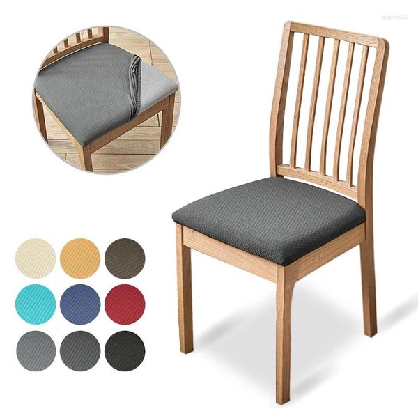 Coperture per sedie Copertura elastica a colori solidi Sedili universali set da ufficio a prova di polvere rimovibile per soggiorno
