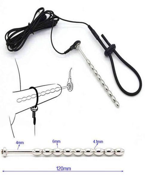 Toys elettrico SM SM Catetere elettro -uretrale stimolare il kit clip del capezzolo kit anale vibratore giocattoli sessuali adulti per donne Men8937923