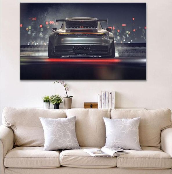 Gemälde moderner Luxus -Sportwagen 911 GT3 Wandkunst Bild Home Decor Modulare Leinwand HD Malerei Wohnzimmer Dekoration7387612