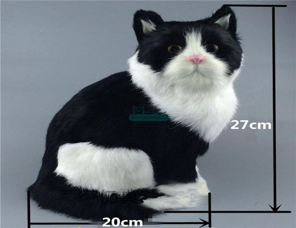 Dorimytrader Mini Animais Cat Toy Toy Pet Realista Animal Gord Cats Decora