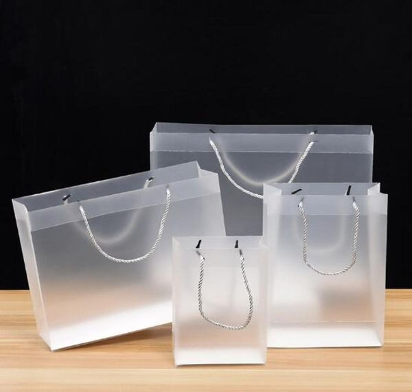 Borsa per la spesa pubblicitaria per borsetta in PVC PP PP Transparent Glassy Plastic Bag77732698