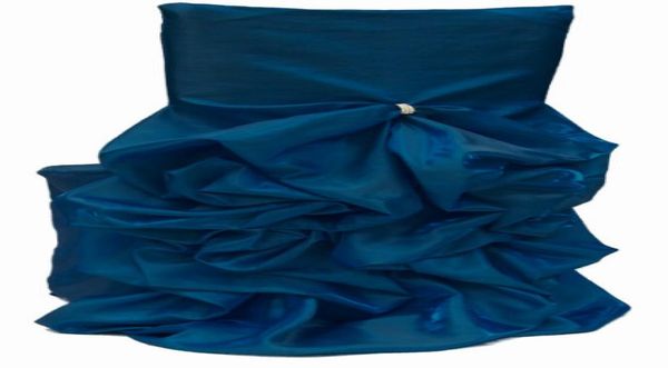 2016 TAFFETA CRISTALS Cadeira de casamento Sashes Chaves Romântulas Capas de Casamento Floral Acessórios de Casamento luxuosos 025641734