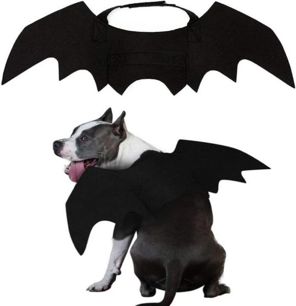 Hundekleidung Haustierkatze Fledermaus Flügel Halloween Cosplay Fledermäuse Kostüm Haustiere Kleidung für Katzen Kätzchen Welpen kleine mittelgroße Hunde A979178875