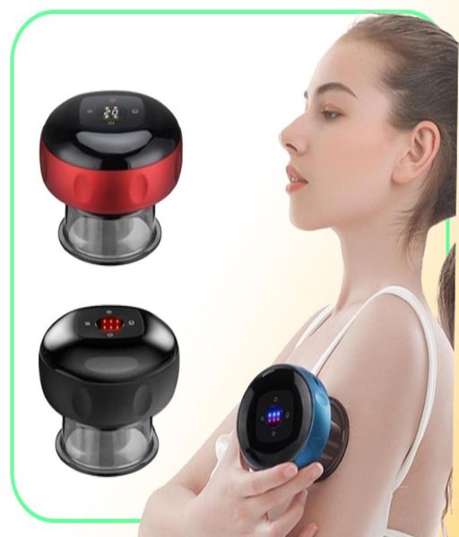 Smart Vacuum Saugnapfbecher Schröpfen -Therapie -Massage -Gläser Anticellulite Massageby Body Cups wiederaufladbares Fettverbrennungsabschluss 221366628