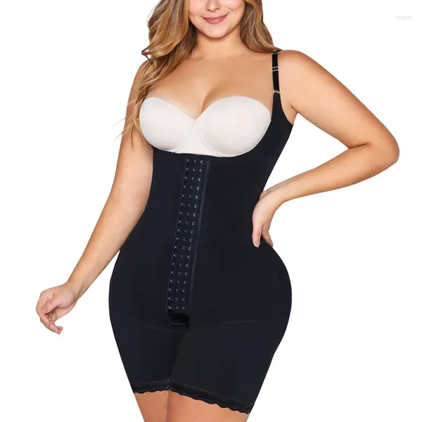 Kadın şekillendiricileri Shapewear Kadın Karın Kontrolü Fajas Colombianas Popo Butt-Lifing Tek Parçalı Buttony Bodysuit Postpartum Kemeri Vücut Şeytan