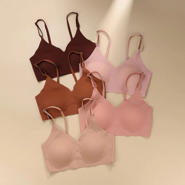 Bras Wireless reggiseno Wireless Bra mutande sottile bellissima schiena spinga imbracatura sport senza traspirazione sport comodo biancheria intima comoda