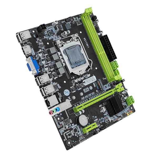 Placas -mãe H61 LGA1155 Computer placa -mãe Memmory 16GB Desktop MotherBoard NVME M.2 PC MINABOLAÇÃO VGA HDMicompatible i3 2130 I5 3470 CPU