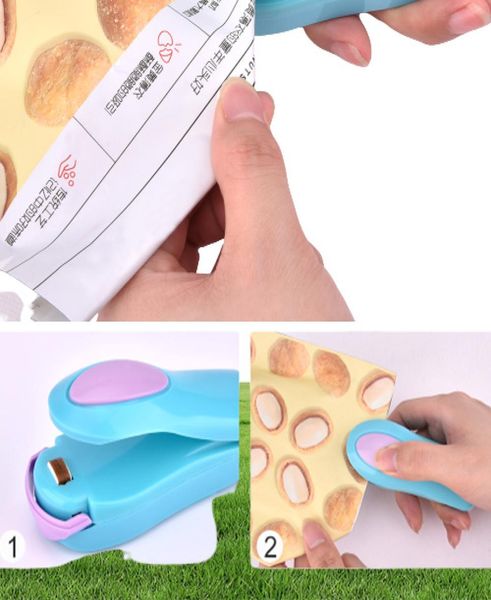 Küchenzubehör Werkzeuge Mini Tragbares Lebensmittelclip Heat Dichtungsmaschinenversiegelung Home Snack Bag Sealer Küche Utensilien Gadget Item234195656