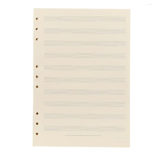 Fogli il manoscritto musicale del taccuino ricarica carta per le foglie sciolte per musicisti regalo bianco lavoro
