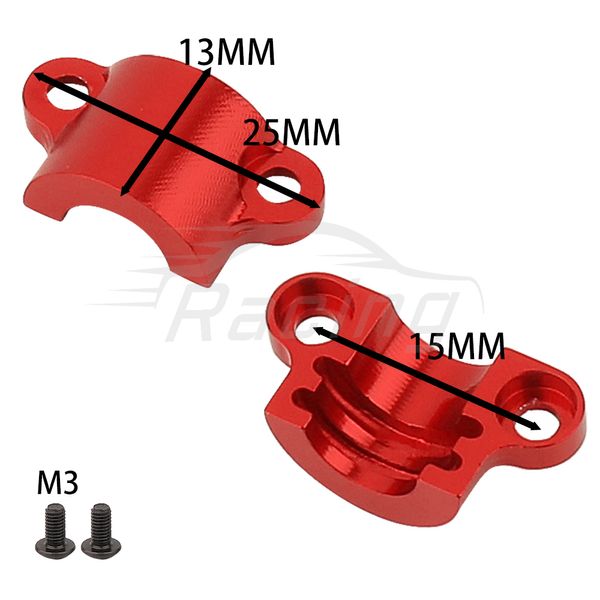 Metal Orta Şaft Muhafaza Kapağı RC Arabası Tamiya TT02 TT-02 Alüminyum Alaşım Yükseltme Parçaları