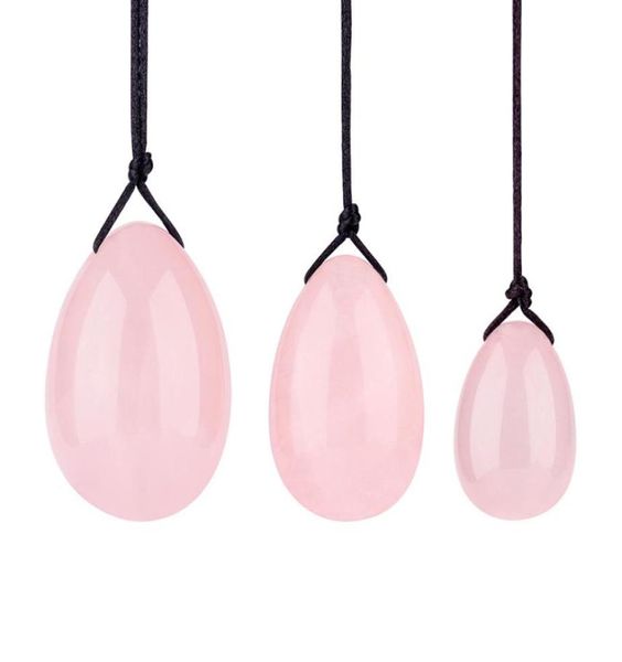 3 pcsset Natural Jade Stone Yoni Eggkristall Chakra Heilung Yoga Kegel Übung Eier zum Training PC -Muskeln Beckenboden JK2101XB5569527