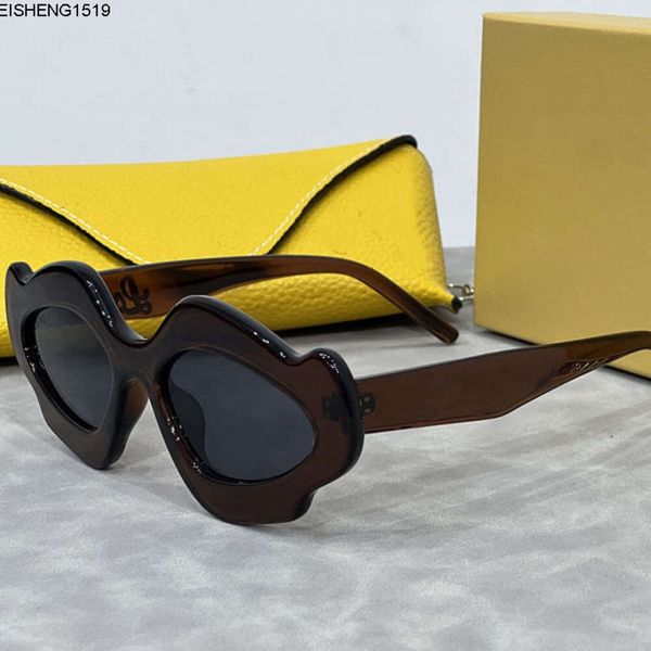 Neue bärtige Sonnenbrille Europäische und amerikanische Mode-Hip-Hop-Designer-Brille unregelmäßige Frauen im Freien im Freien Luxus Mens Großhandelspreis