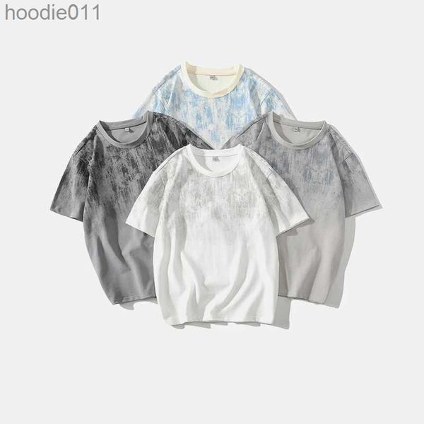 Herren Hoodies Sweatshirts Sommer Herren Kurzarm T-Shirt Trend Marke High-End-Halbärmel Locker-sitzende Jugendkleidung C24325