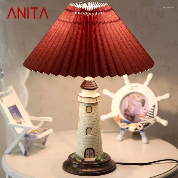 Lampade da tavolo Anita Bambini moderni Lampada LED LED Romantico Cartone animato Creative Distanza Home Lighting for Kids Camera da letto Capellone