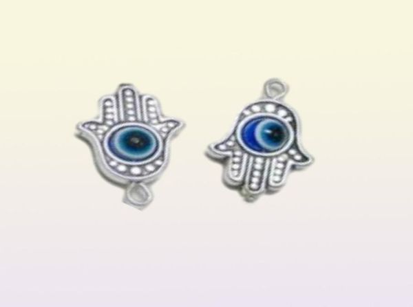 100 шт. Хэмса Рука Evil Eye Kabbalah Luck Charms Подвеска для украшения ювелирных изделий 19x12mm276k9253131