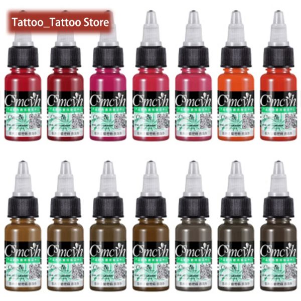 Suprimentos 15ml CS Microblading Tattoo Pigmment Plant Color Eyebrow Tattoo Tattoo Ingization Black Microblading Ink Supplies Permanente