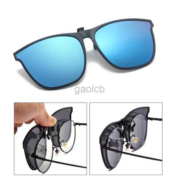 Óculos de sol Homens homens clipe polarizados em óculos de sol Anti Glare Night Vision Glasses Photochromic Car Motor