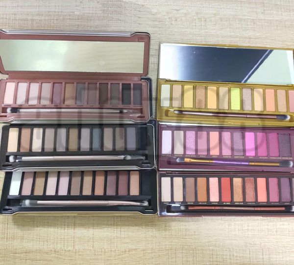 Palette per trucco Nuovo NK Cherry Honey Heat 3 2 5 12 Colori Palette di ombretti professionali con pennelli SET2432944