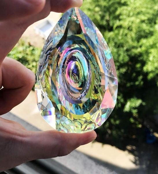 HD Asma Kristaller PRISM SUNCATCHER Windows Dekorasyonu için 76mm Abcolor Avize Parçaları DIY Ev Düğün Dekor Accessories4948767