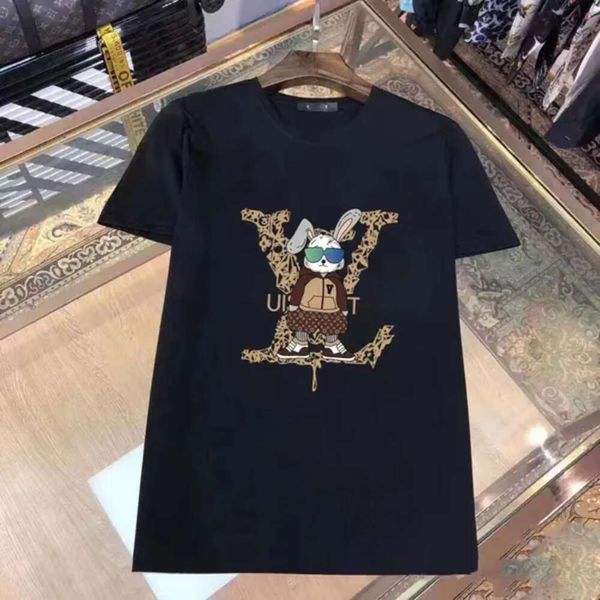 Yaz Mens Louies Vuttion Tshirt Tasarımcı T Shirt Sıradan Adam Kadın Tees Mektupları Baskı Kısa Kollar