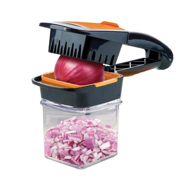 Macinine 5in1 manuale vegetale a fessura elicottello con insalata di frutta contenitore elicottero a cibi multipli con pale in acciaio inossidabile