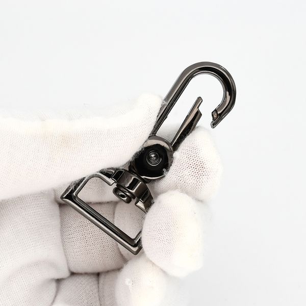 1 Stück Metall Snap Hook D Ring Schwenkaugenauslöser Verschlüsse Clips für Ledercraft -Bag -Riemengurtgurt Gurtbing Keychain -Teilezubehör