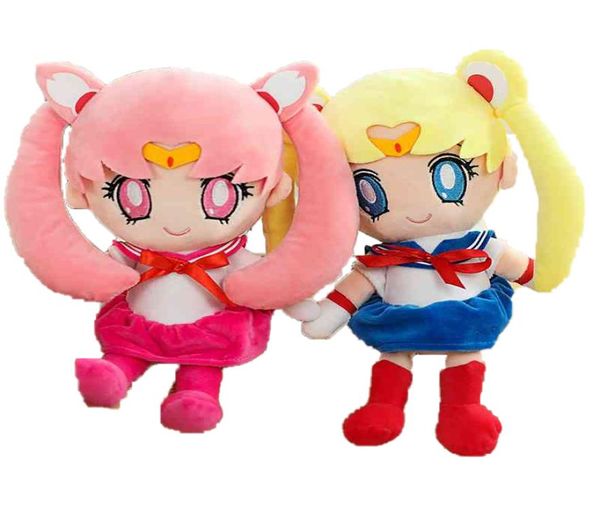 2560cm Kawaii Anime Sailor Moon Plush Toy Cute Lua Hare Handmade Doll Pillow Pillow Sleep Cartoon Soft Brinquidos Girl Presente1175204