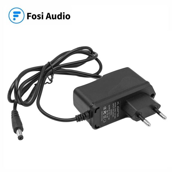 Verstärker fosi Audio DC 12V EU Netzteil AC 100V240V 50/60Hz -Konverter -Adapter DC12V 1,5A US -Stecker 5.5x2,5 mm für Stromverstärker Audio