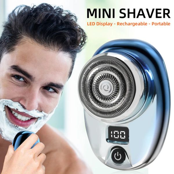 Shavers Mini Electric Razor bagnato e lavabile a secco Razor rapido Display digitale Display Portable Electric Time Upgrade