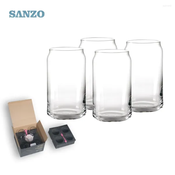 Weingläser Set 2/4 16 Unzen Maschine Hergestellt schwerer Blei-Blei-freier Glas Tumbler für Bar-Koksaftgetränke Craft Beer 470ml