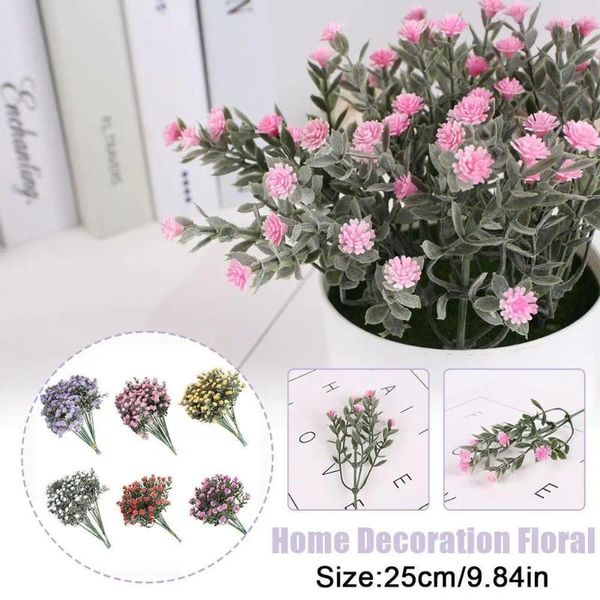 Fiori decorativi bouquet da sposa in plastica floreale artificiale falsa gypsophila babysborth