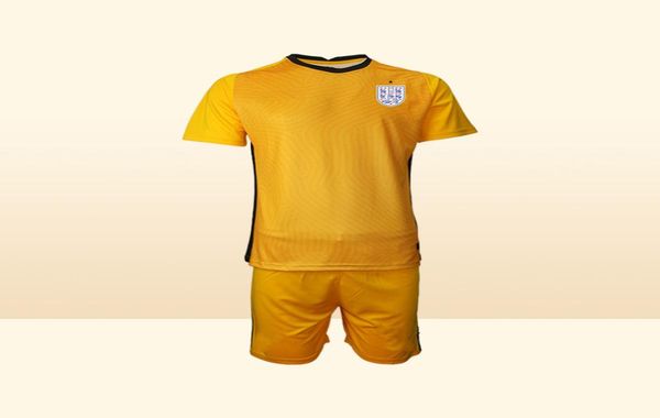 Евро 2021 Англия Детская команда детей -вратарь футбол Джерси младенец Пикфорд Дом в гостях, зеленый красный желтый ребенок, Хендерсон Фуг 3491996