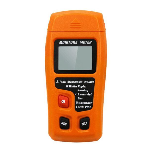 Digital Humidity Tester Pin-Type Moisture Gauge LCD Display Moisture Content Detector Accurate for Wood Firewood Paper Floor