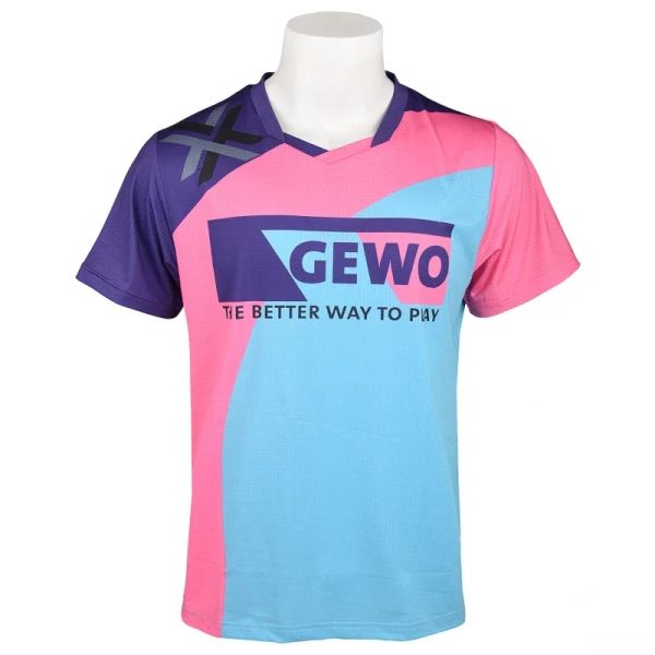 Jerseys Gewo Table Roupas de tênis Sportswear tshirt Men Women Badminton Sport Jerseys Top 83501