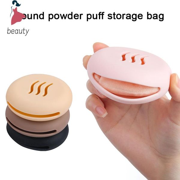 Makeup Sponge Holder Eco-Friendly Silicone Multi-Hole Blender Storage Storage Case de porta-papaga