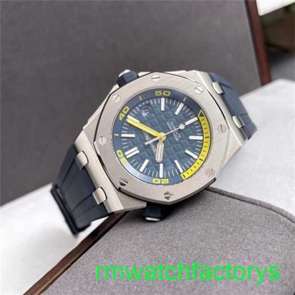 Famous AP Wrist Watch Royal Oak Offshore Series Mens 15710ST.OO.A027CA.01 Automático Mechanical 42mm Dial Night Glow Watch Box Certificado