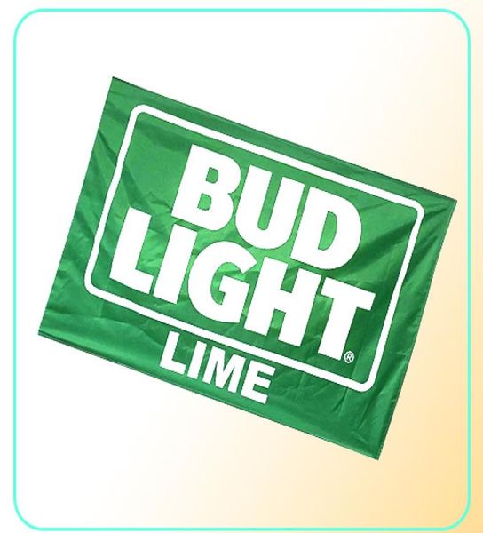 Bud Light Lime Flag 3x5ft 100D Polyester Outdoor oder Indoor Club Digitaldruck Banner und Flaggen Whole9362631