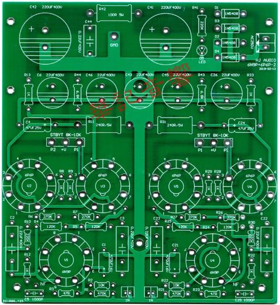 Verstärker Huaji Audio ST6P6P Rohrrohrverstärker Amplifikator 2*12W Pushpull Kombinierte Maschinen -Leiterplatte